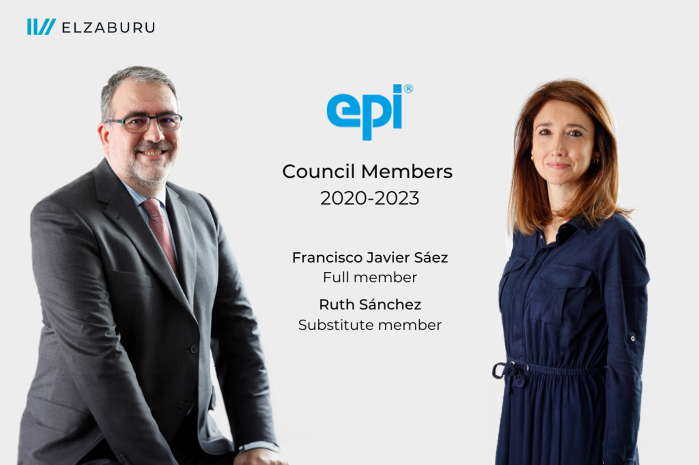 Francisco Javier Sáez and Ruth Sánchez members of the EPI Spain council