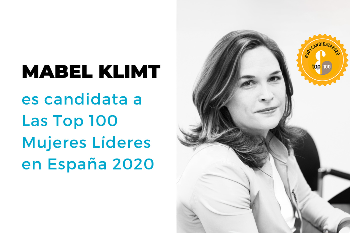 mabel klimt es candidata a las top 100 mujeres líderes en españa 2020