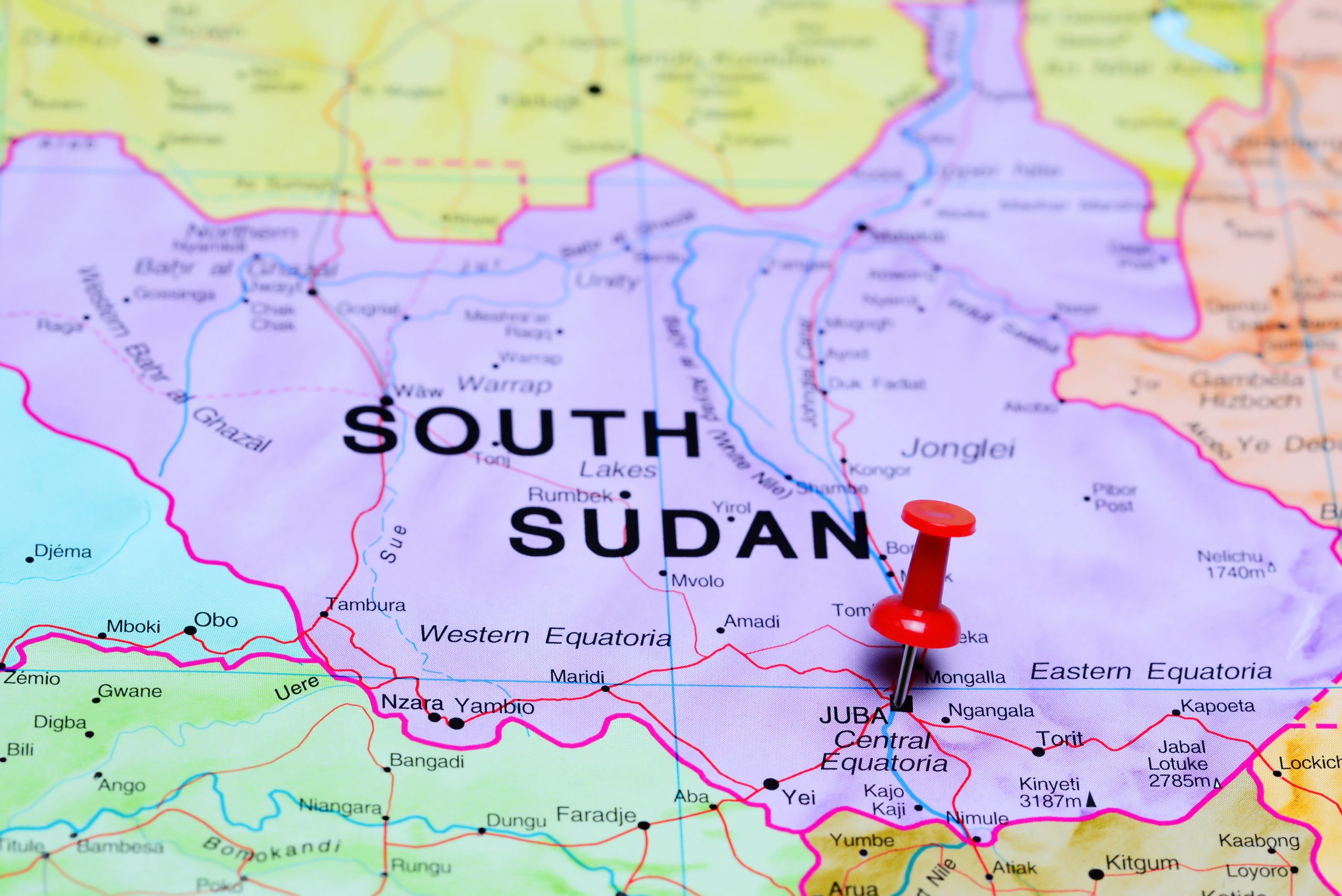Reserva de marcas en Sudán del Sur.