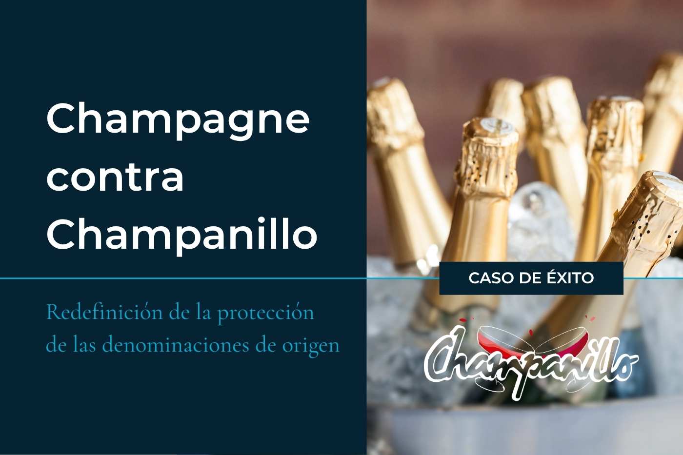 Caso de éxito en que Elzaburu defiende a Champagne contra Champanillo, una cuestión relacionada con las denominaciones de origen