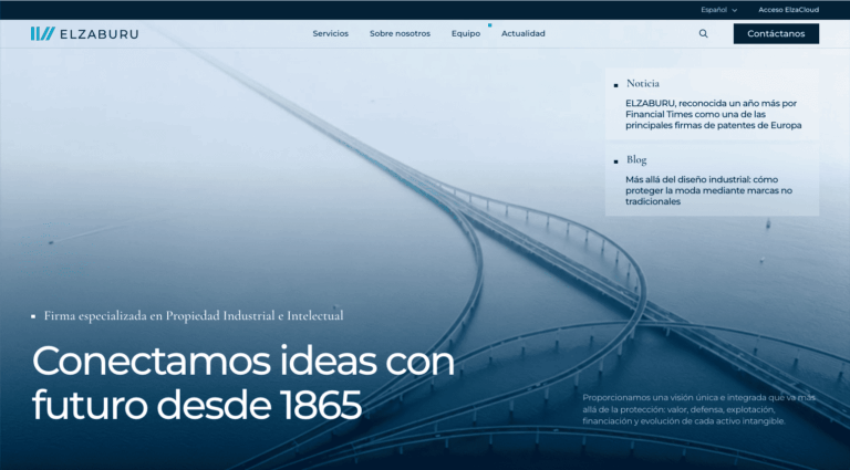 imagen de la cabecera de la home de la nueva web de elzaburu